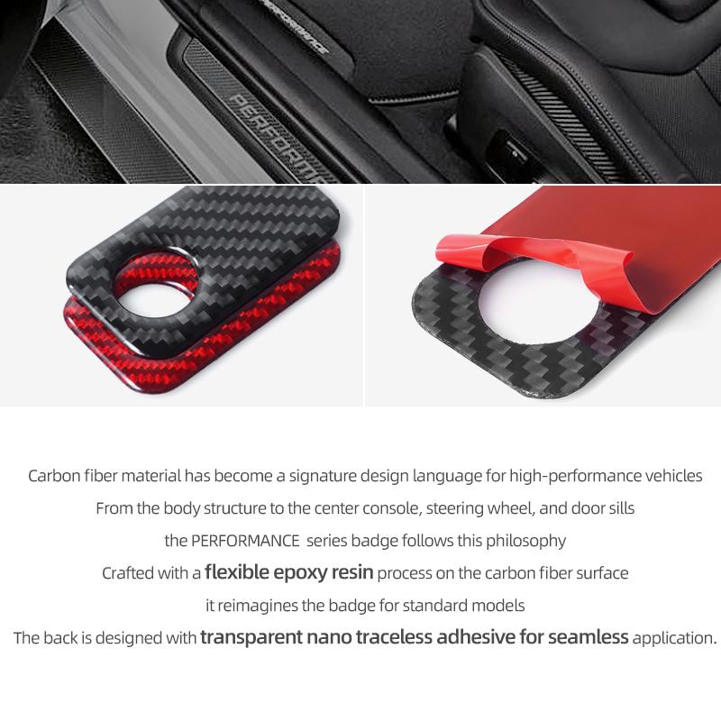 Real Carbon Fiber For Ford Mustang GT 2026 2026 Co-pilot Glove Box Switch Cover Trim Sticker Tuning Car Interior Accessories