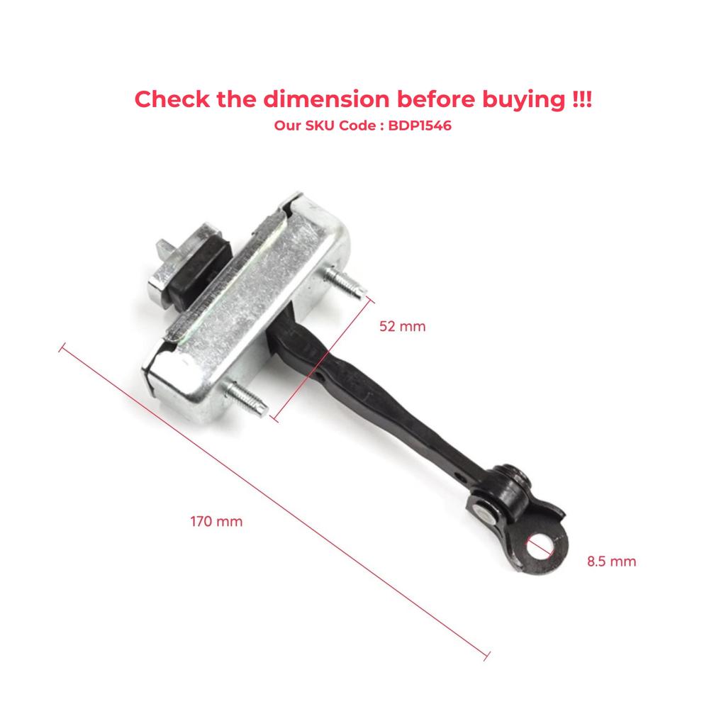 EDP1546 Front Door Stop Check Assy Limiter Strap for Toyota Sequoia MK2 XK60 2008-2022 Tundra MK2 XK50 2007-2021 4-Door