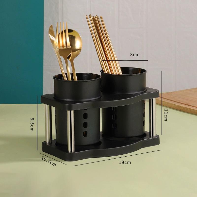 Cutlery Organizer Kitchen Fork Spoon Drain Storage Holder Detachable Dinnerware Tableware Drainer Storage Box Kitchen Organizer