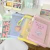 Transparent Zippered Document Storage Bag with Clip Expanded Mesh Zipper Pouch Bags for Storing Teaching Plan, Homework A4