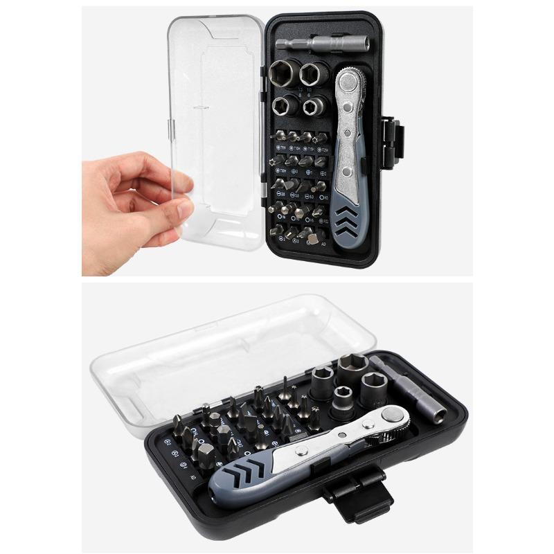 26-teiliges Präzisions-Schraubendreher-Set zur Reparatur von Mobiltelefonen mit Phillips-, Schlitz- und Torx-Bits