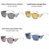 Y2k Futuristic Sunglasses With Uv400 Protection For Outdoor Fashion And Party Wear