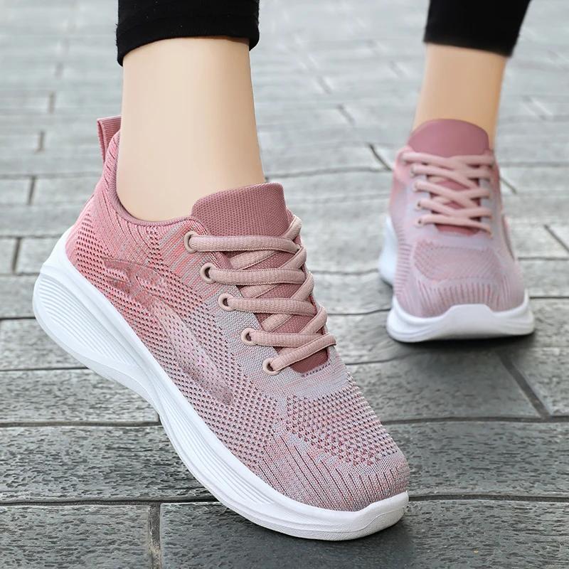 2026 Spring New Casual Soft soled Sports Shoes for Women Breathable Mesh Shoes for Women