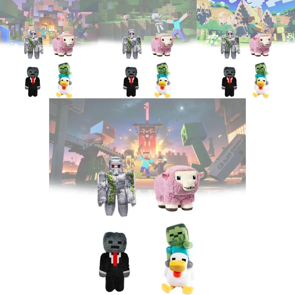 Licencowana Pluszowa Zabawka Zwierzątko Z Minecrafta Kolekcjonerska Dla Dzieci I Fanów