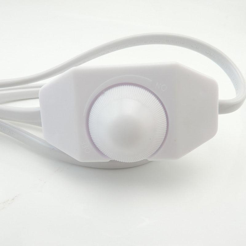 Dimmable Power Switch Cable Light Bulb Modulator Lamp Line Dimmer Controller Table Lamp Wire Ac 110V 220V Black White Eu Us Plug