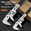 Large Open End Bathroom Sink Wrench Versatile Right-angle Wrench  Household