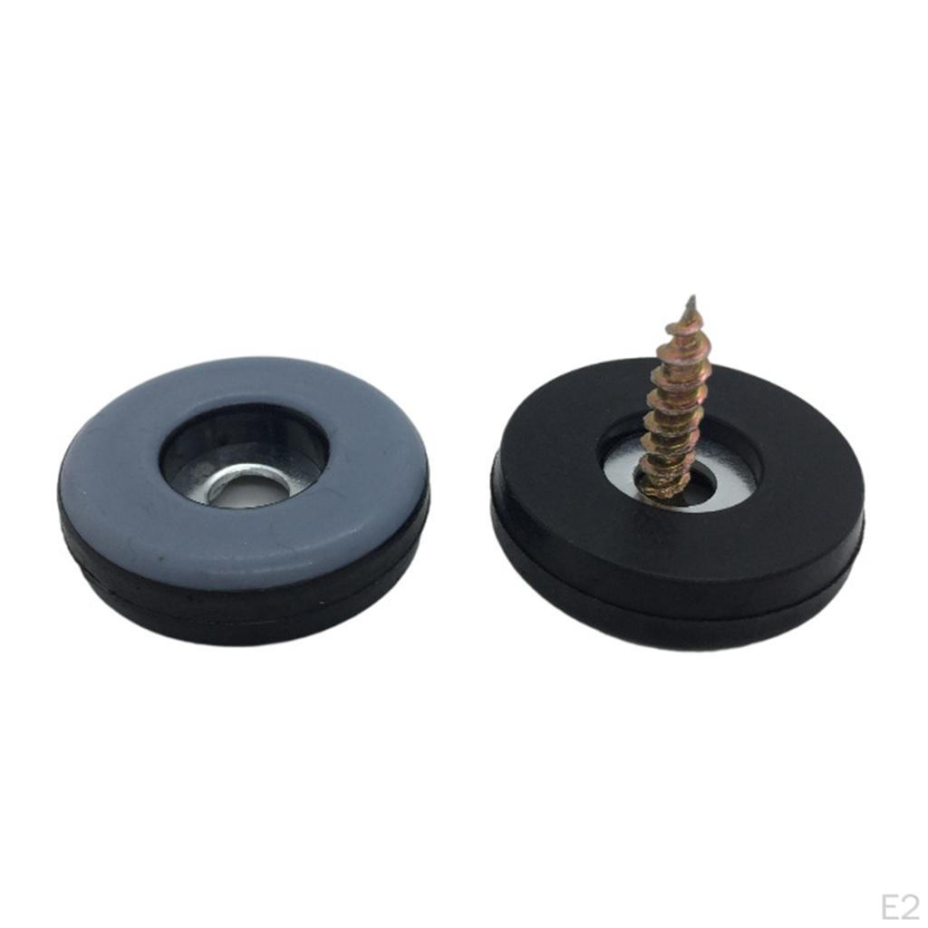 Floor Protectors w/ Screw / Nail Glides,20x 25mm Furniture Glides Slides Pads, Non-Slip Sliders