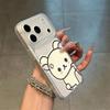Rilakkuma Couple Case: Compatible with iPhone 12/14/16/17 Pro Max, Soft Shell, Drop-Proof, Integrated Camera Button.