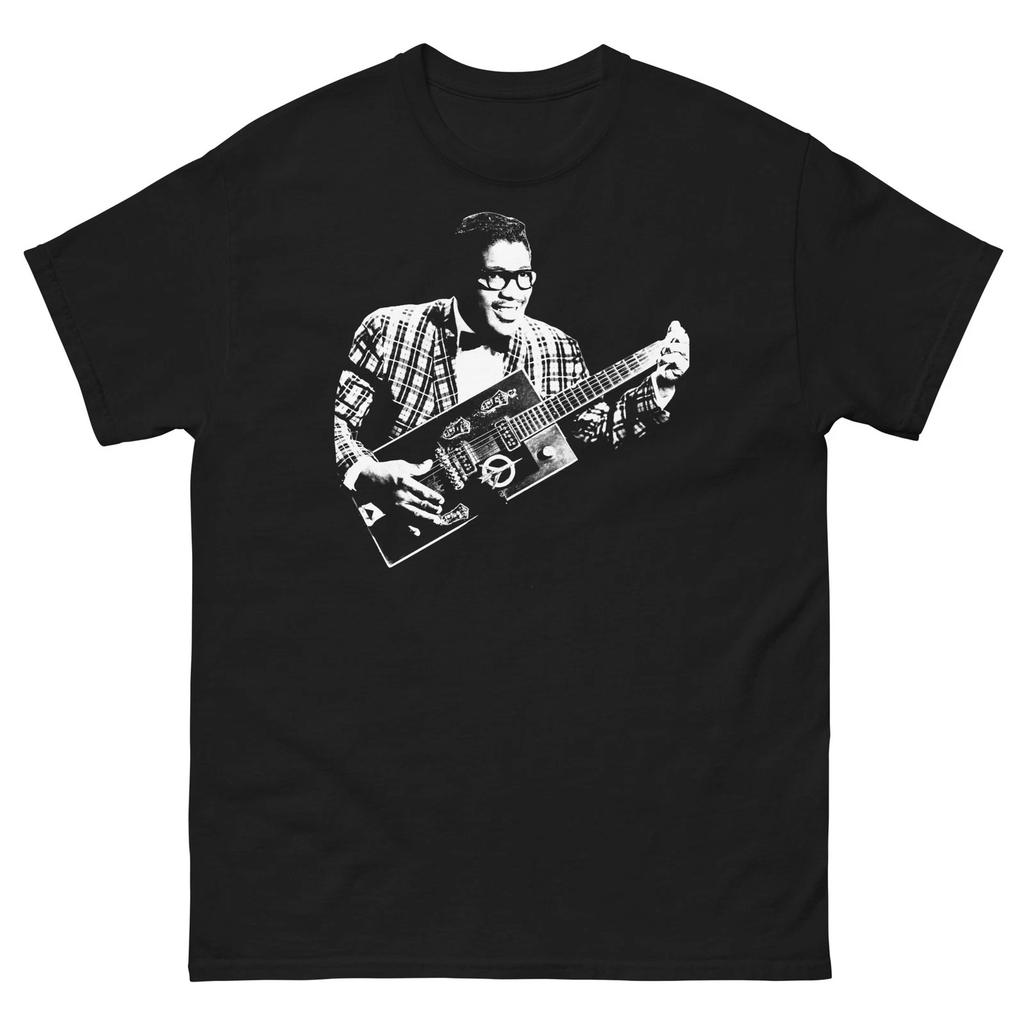 Bo Diddley Black Graphic T Shirt Unisex Classic Tee