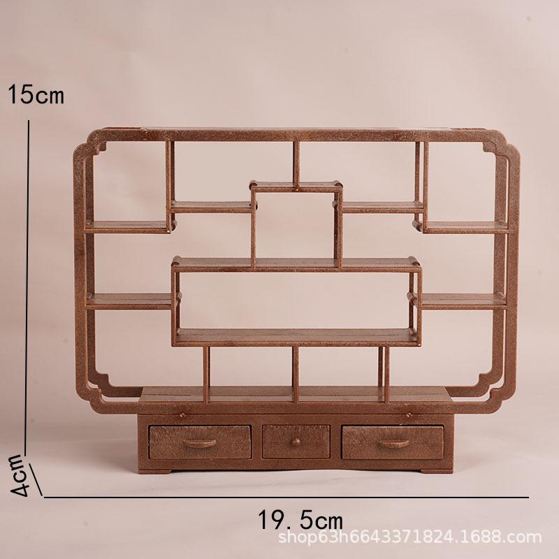 Simulation Retro Mini Bogu Frame Vase Playing House Doll House Children'S Miniature Model Ornament Toy