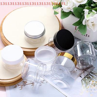 5Pcs Travel Face Cream Jar Empty Plastic Cosmetic Makeup Bottle 20ml 30ml 50ml Transparent Storage Container Refillable Bottles