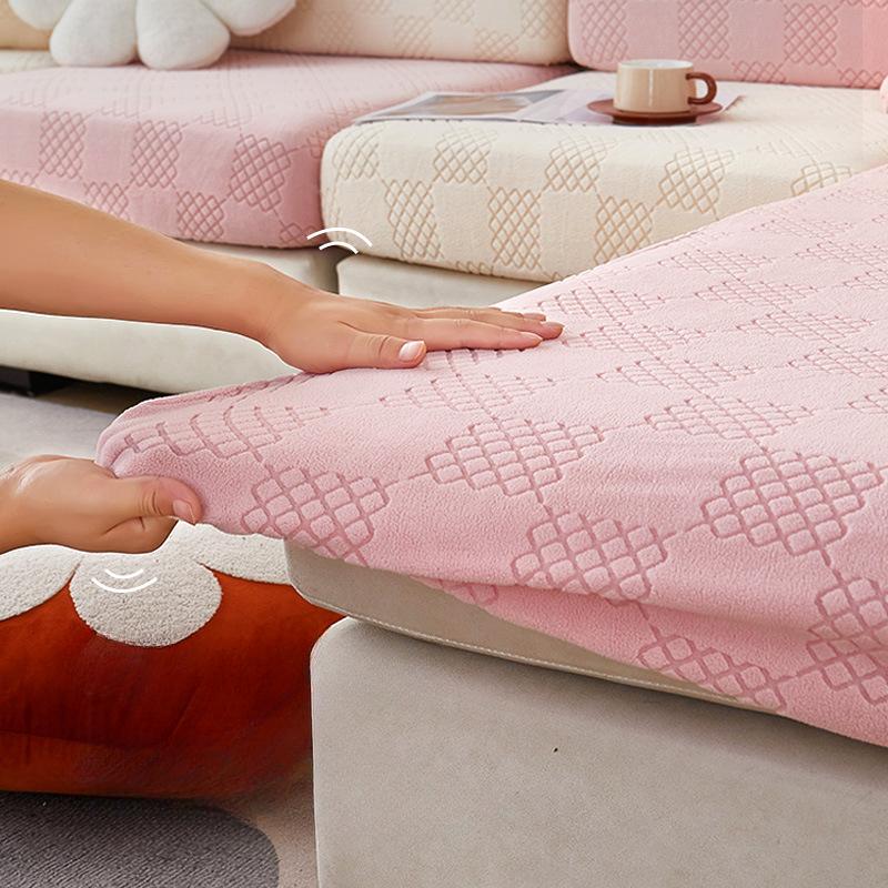 Natahovací potah na pohovku Nový potah All Inclusive může pokrýt Four Seasons Universal Pink Pohovka Tofu Block Potah na sedák