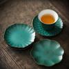 Rough Ceramic Square Coasters Japanese Retro Home Kitchen Anti-scald Heat Insulation Cup Base Kung Fu Tea Ceremony Accessories