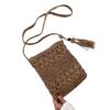 Fashion retro style straw woven women's bags summer woven shoulder bags versatile travel vacation beach messenger bag store