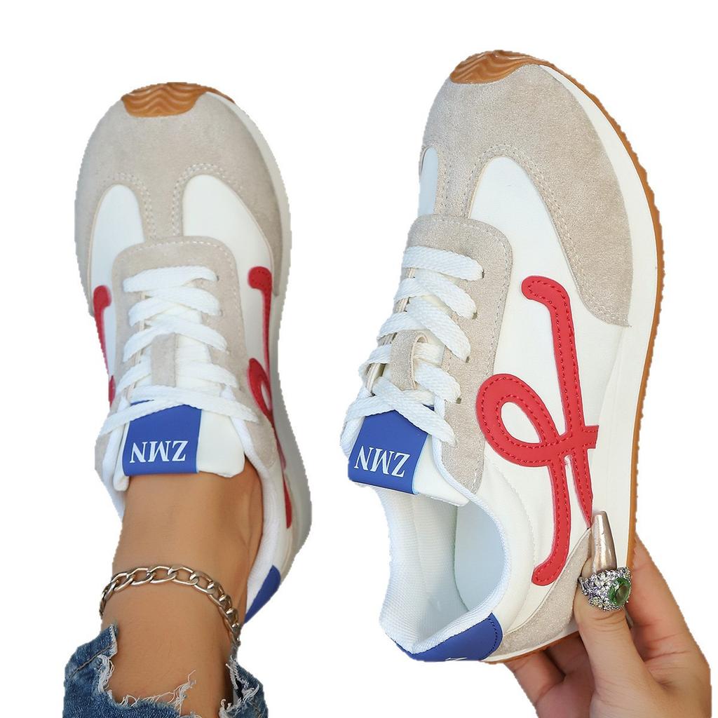 Zapatos Forrest Gump redondos feos lindos para mujer 2025 nuevos retro de suela plana deportivos pequeños blancos casuales deportivos zapatos de entrenamiento moral