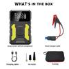 Car Jump Starter 2000A 29600mWh Portable Truck & Motorcycle Tire Inflator Power Bank with LED Flashlight