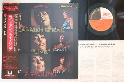 LP Record CARMEN MCRAE  Live  Wailing ECPL116MS MAINSTREAM Japan Obi Jazz Used