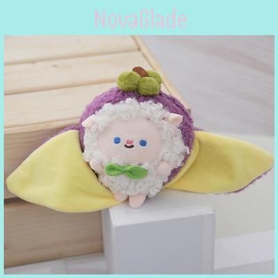 Adorable Magnetic Plush Keychain Doll Cute Fruit Character For Birthday Gift 10cm