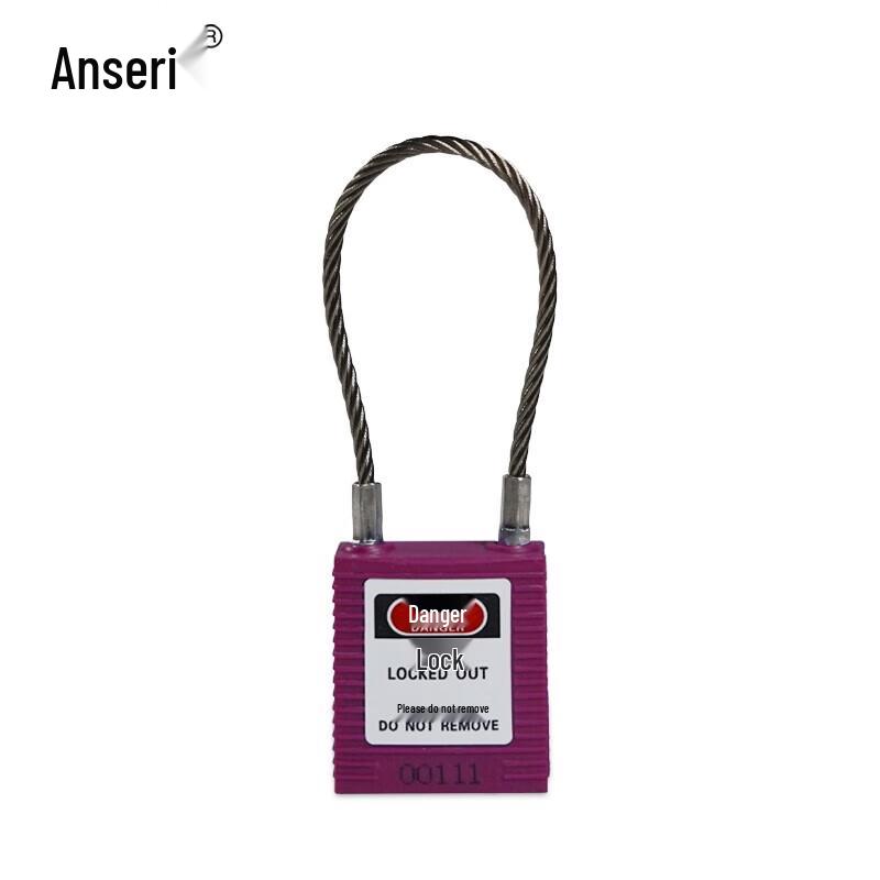 Ancserui Steel Cable Safety Lockout Padlock