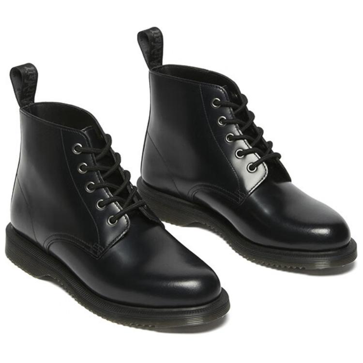 Dr. Martens Leather Comfortable Commuting Boots Unisex Boots Black 32219001
