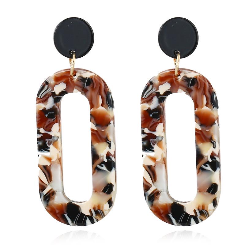 Acrylic acetate sheet earrings, personalized earrings, popular European and American earrings