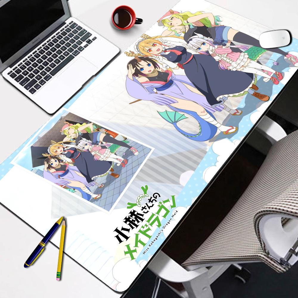 Miss Kobayashi Dragon Maid MousePad Large Computer Gaming HD Printing Accessories player Mat Carpet Antislip Laptop Soft