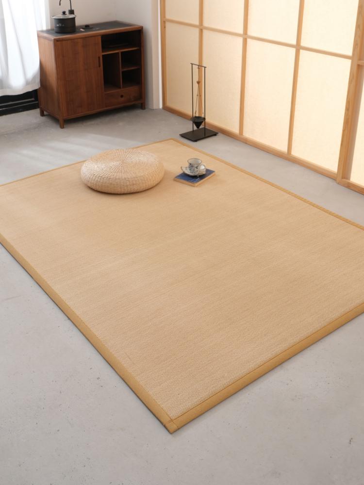 Japanese Style Tatami Floor Mat Bedroom Living Room Woven Bamboo Carpet Cool Mat Bedside Blanket Window Pad Rectangle ...