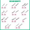 290PCS Crimp Pins Car Electrical Wire Terminal Pins Connector 21Type Electric Connector Pin Terminal Electric Non-Insulated Plug