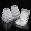 5pcs Mini Clear Plastic Storage Box Jewelry Storage Case Transparent Storage Organizer Multifunctional Portable Storage