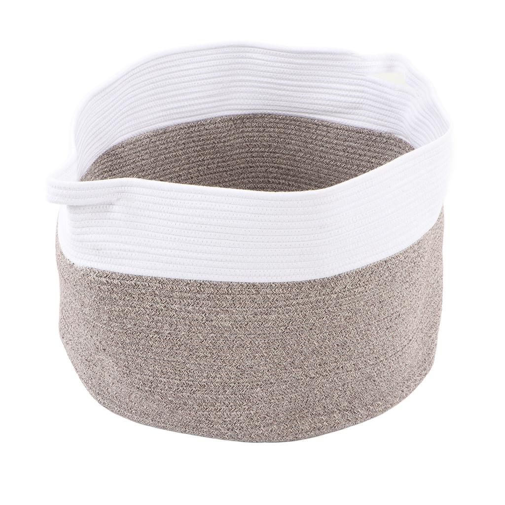Extra Large Cotton Rope Laundry Basket Pure Cotton Woven Blankets Basket for Toys Living Room