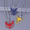 Anime Metal Team Valor Mystic Instinct Pendant Necklace Bead Chain For Fans Fashion Jewelry Necklace Party Birthday Gifts