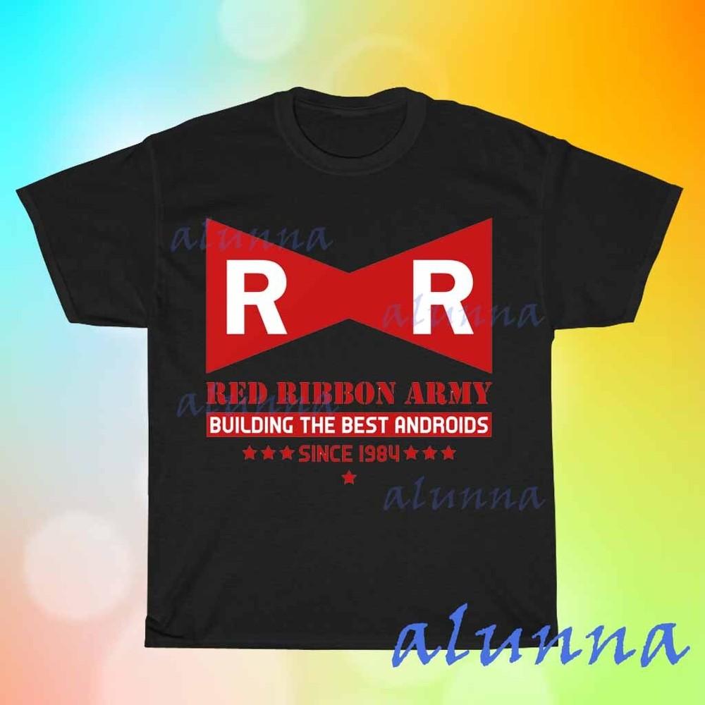 

New Red Ribbon Army Men s Black T-shirt Funny Size S to 5XL XL