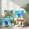 Kussen Slaapspel S-Stumble Guys Sierkussensloop Kort Pluche Sofa Decoratief Cadeau Thuis Dubbelzijdig Bedrukt Kussen