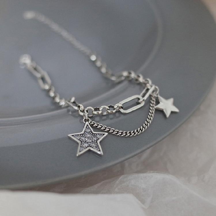 Copper Star Cold Wind Hip-hop Trend Pentagram Sweet Temperament Simple Jewelry