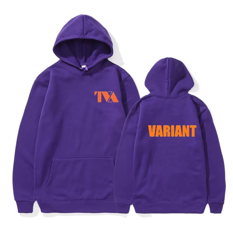 Spring and Autumn Fashion New LOKI TVA Variant Letter Letter Printed Streetwear Unisex Hoodie Unix Warm Casual Sportswear