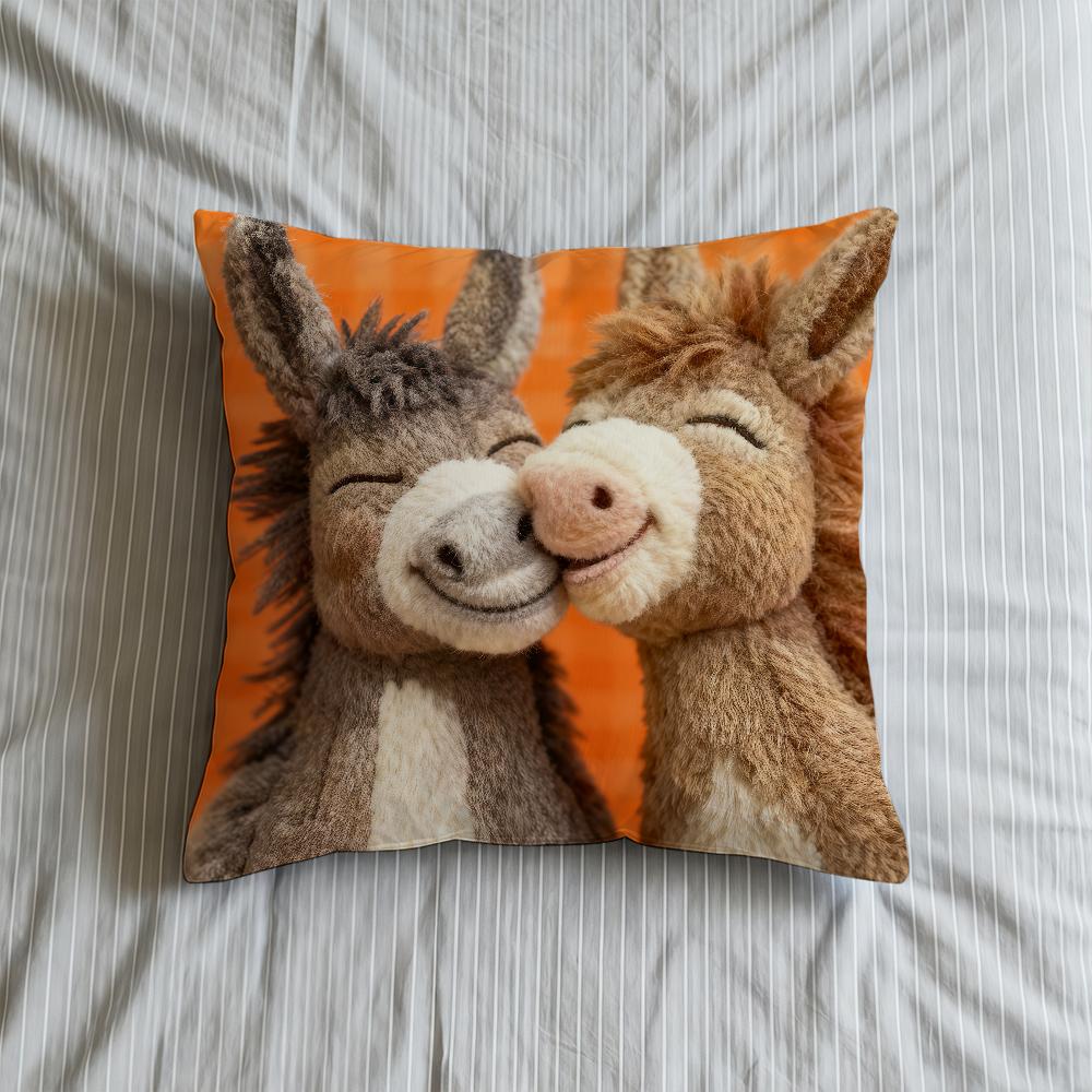 

Cushion Cover Donkey Soft Case For Sofa Living Room Home Comfortable Office Plush Decor Protective Pillow Covers 30cmx30cm