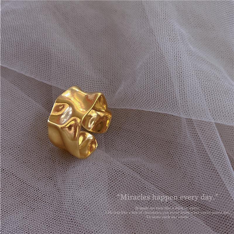 Adjustable 18K Gold Filled Ring with High Color Retention - European & American Style Index Finger Ring