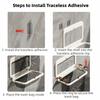 Wall Mounted Garbage Bag Holder Plastic Plastic Bag Holder Folding Trash Bag Holder  Bathroom
