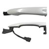 Keyless Exterior Left Door Handle for Renault For Kadjar 806079334R White ABS Replacement Part Wear Resistant Reliable Fit