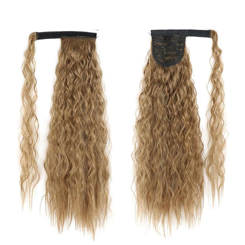 LISI HAIR Naturalnie falowane długie włosy syntetyczne przeszczepiane damskie kucyki doczepiane kucyk