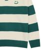 GRAVER [Unisex] Drawing Smile Stripe Collar Knit_Green