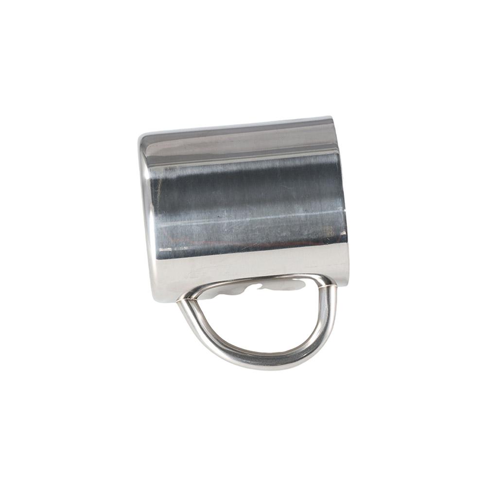 400ml 300ml Draagbaar zilver Dubbelwandig met handvat Thee Mok Waterfles Mokbeker Koffiemok