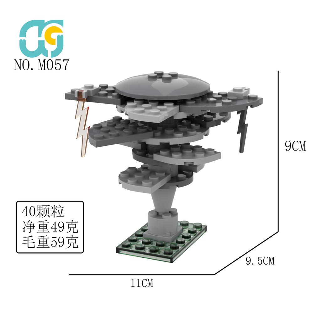 Series Storm Radar Chasing Vehicle TIV 2 TV Tornado Titus Car Model Building Bricks Intercept Chariot Armored Vehicle Toys