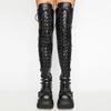 Autumn Winter Wedges Long Boots for Women Over-the-knee Boots Cosplay High Platform Women Boots New High Heel Gothic Botas Altas