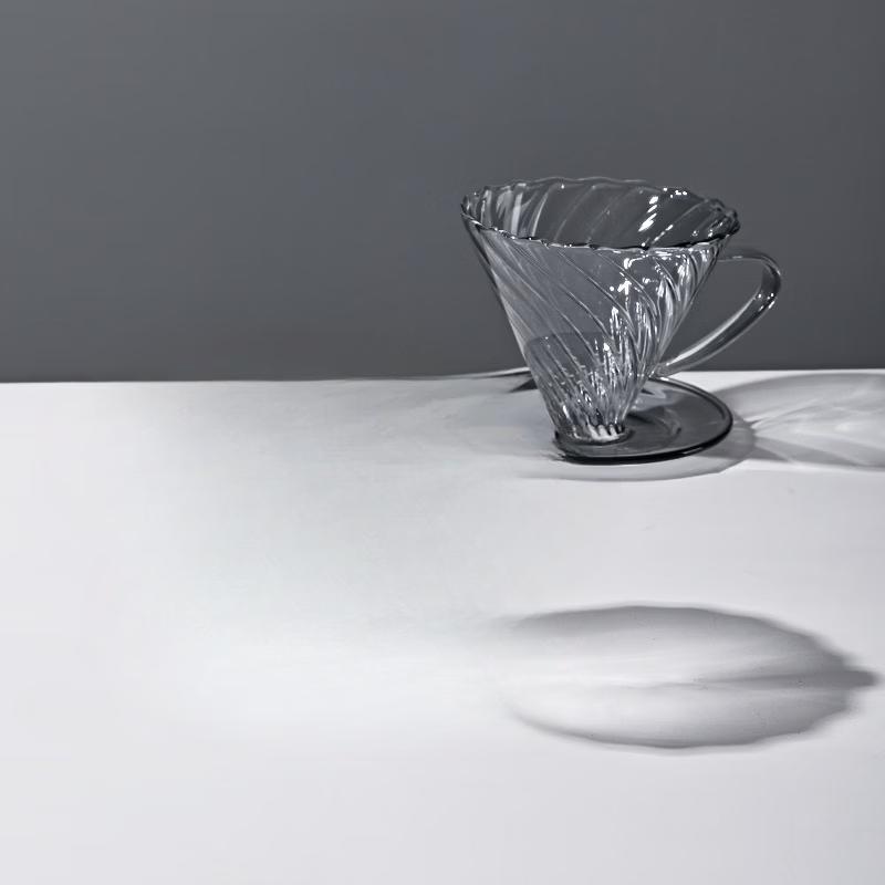 Shangqi Glass Dazzle Pattern Coffee Filter Cup