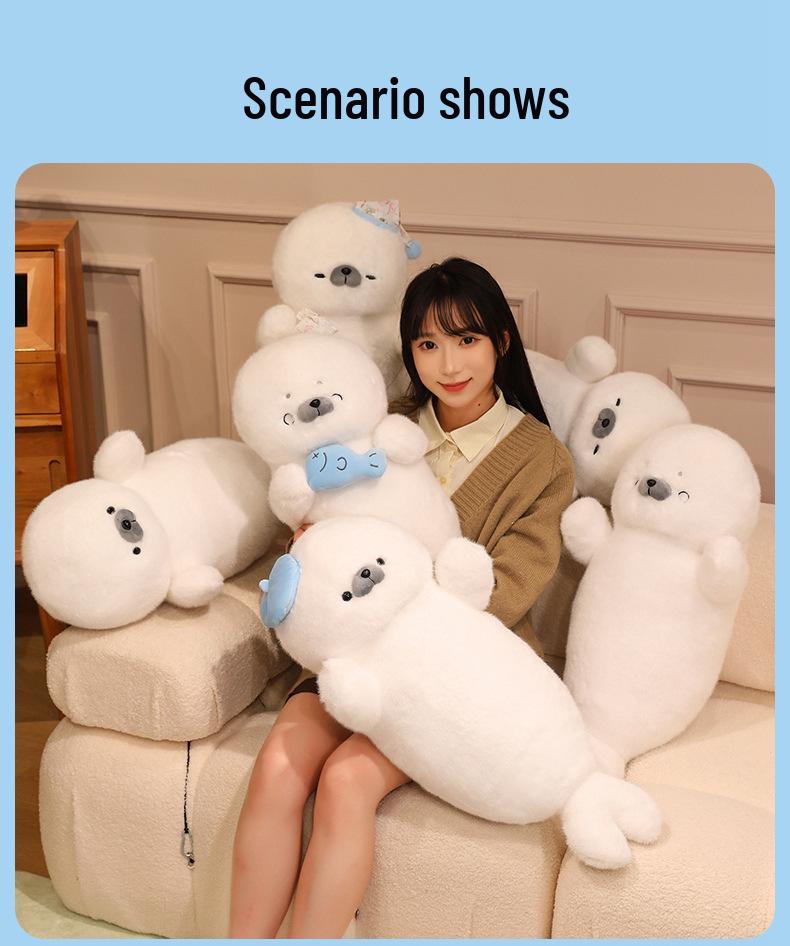 Cute Seal Plush Sleeping Pillow Doll - Children's Gift