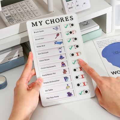 Přenosná tabule s přehledem práce, tabule s kontrolním seznamem úkolů Odnímatelná opakovaně použitelná zpráva pro vlastní potřebu Domů Plánování cest Tabulka připomenutí