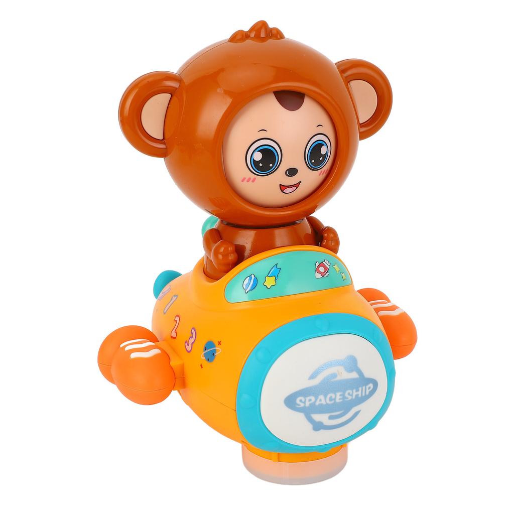 Space Ship Toy Electric Monkey Toy Ship Electric Universal Light and Music Space Ship Toy for Childr