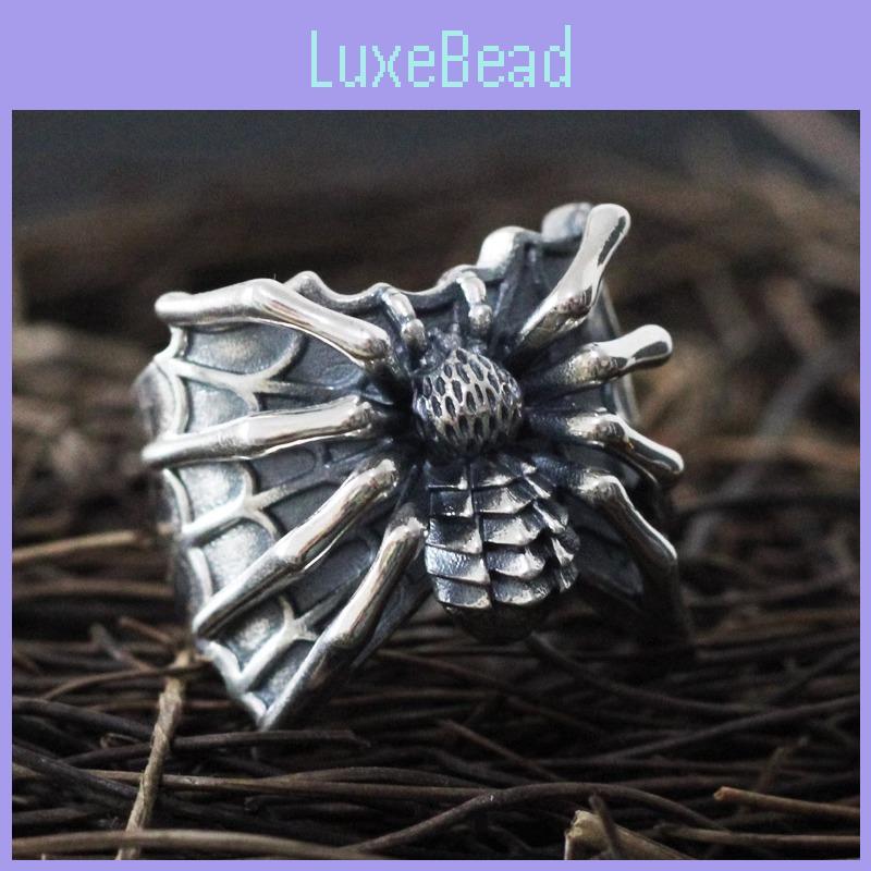 Stylish Thai Vintage Silver Spider Ring For Women Perfect For Punk Lovers Fashion