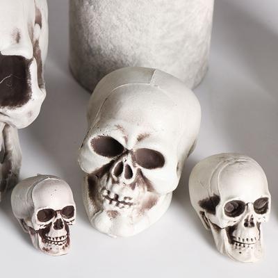 1KS Halloweenska Ľudská Lebka Hlava Hrozná Ľudská Kostra Domáca Dekorácia Halloweenska Párty Dekorácia Herné Potreby Foto Rekvizity